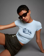 Short sleeve T-shirt with print