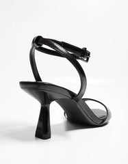 High-heel sandals with ankle strap