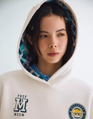 Mofusand print hooded sweatshirt