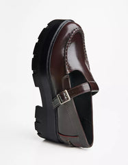 Loafers with strap and chunky soles